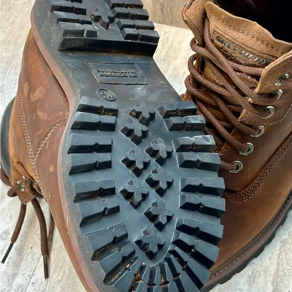 Skechers Verdict 4442 Men’s Brown Leather Comfort Waterproof Boots Sz 11.5