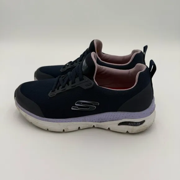 Skechers Work Arch Fit Serena Slip On Slip Resistant Tennis Shoes Sneakers 6.5