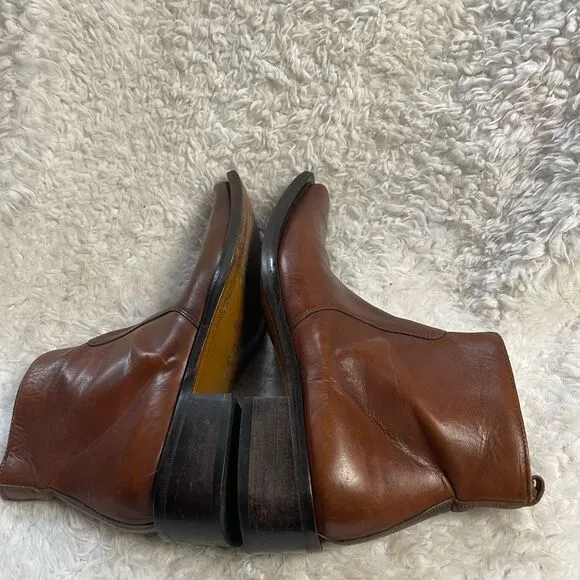 Skechers Collection Made in Italy Men's Brown Leather Ankle Boots SZ10.
