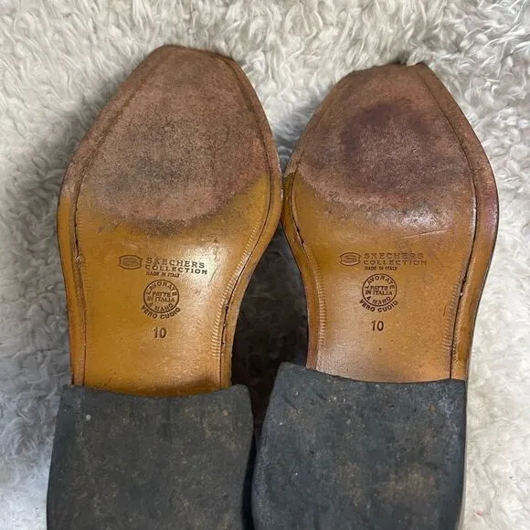 Skechers Collection Made in Italy Men's Brown Leather Ankle Boots SZ10.