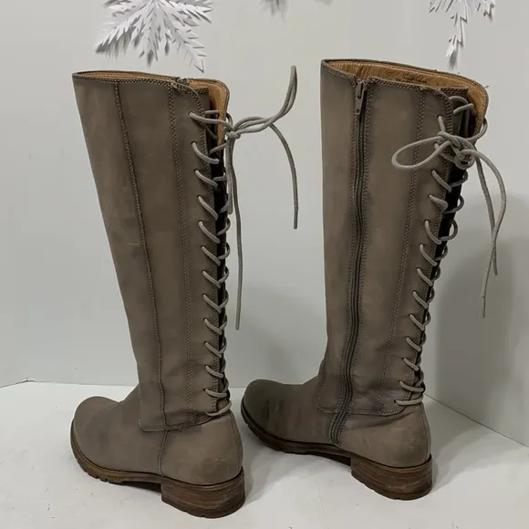 Sofft Genuine Leather Lace Up Boots “Sharnell ll” grey