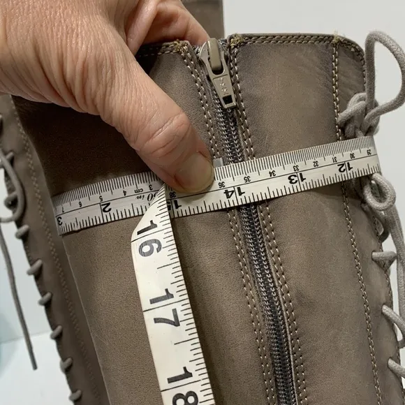 Sofft Genuine Leather Lace Up Boots “Sharnell ll” grey