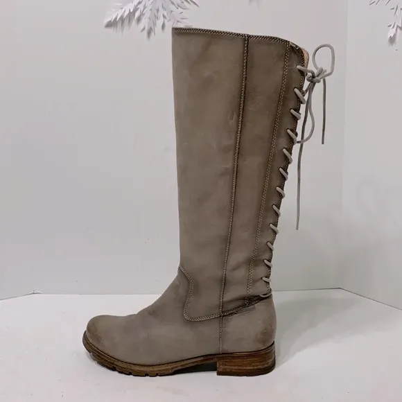 Sofft Genuine Leather Lace Up Boots “Sharnell ll” grey