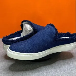 Sole Society Belynda Dark Blue Denim Slide Size 9.5 M EU 41 NEW W BOX