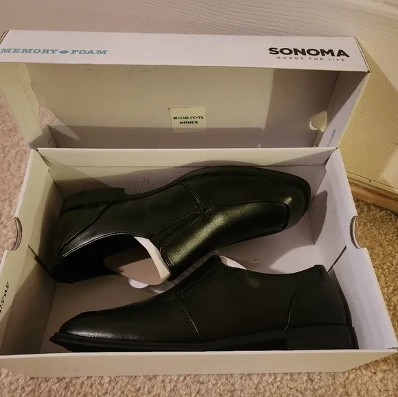Sonoma Boys Black Slip-On Shoes