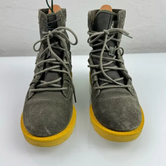 Sorel‎ Ankle Boots Caribou OTM Olive Army Green Suede Leather Mesh Waterproof