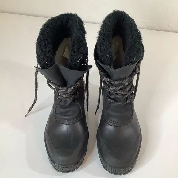 Sorel Badger waterproof fur lined winter snow boots SZ 8