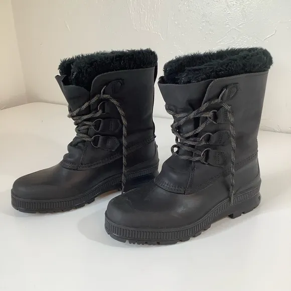 Sorel Badger waterproof fur lined winter snow boots SZ 8