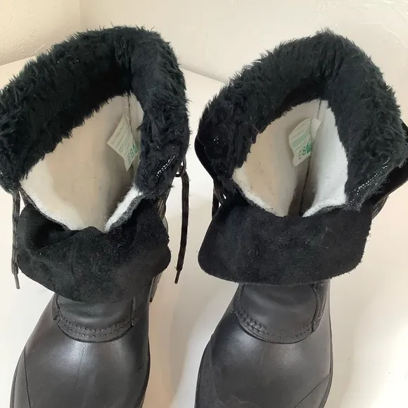 Sorel Badger waterproof fur lined winter snow boots SZ 8