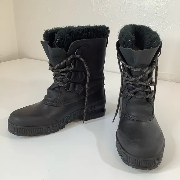 Sorel Badger waterproof fur lined winter snow boots SZ 8