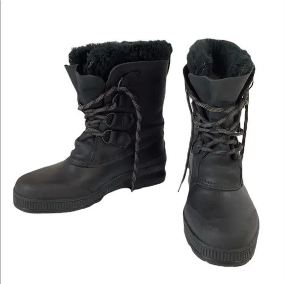Sorel Badger waterproof fur lined winter snow boots SZ 8