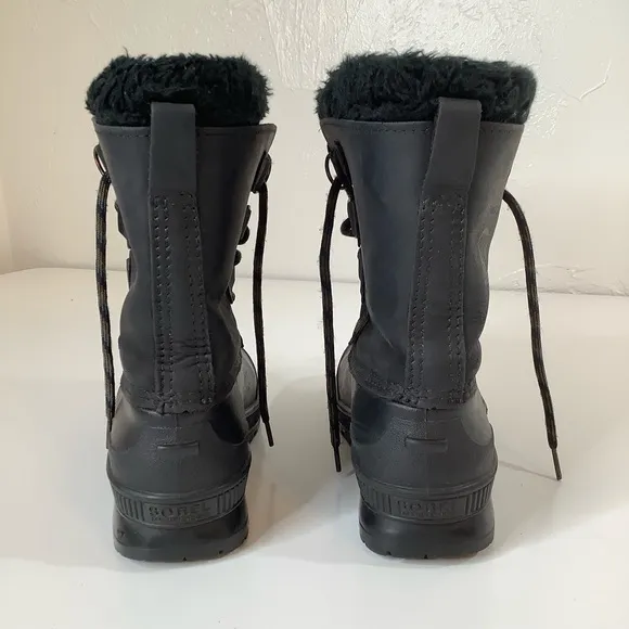 Sorel Badger waterproof fur lined winter snow boots SZ 8