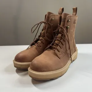 Sorel Boots Women’s 11 Hi-Line Platform Combat Brown Leather Lace Up