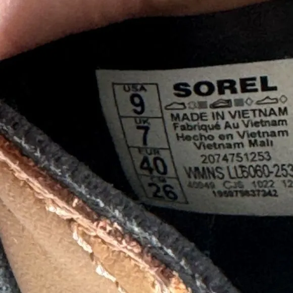Sorel Brex NWOT Tan Lug Sole Waterproof Chelsea Booties Sz 9/9.5 SEE DESCRIPTION