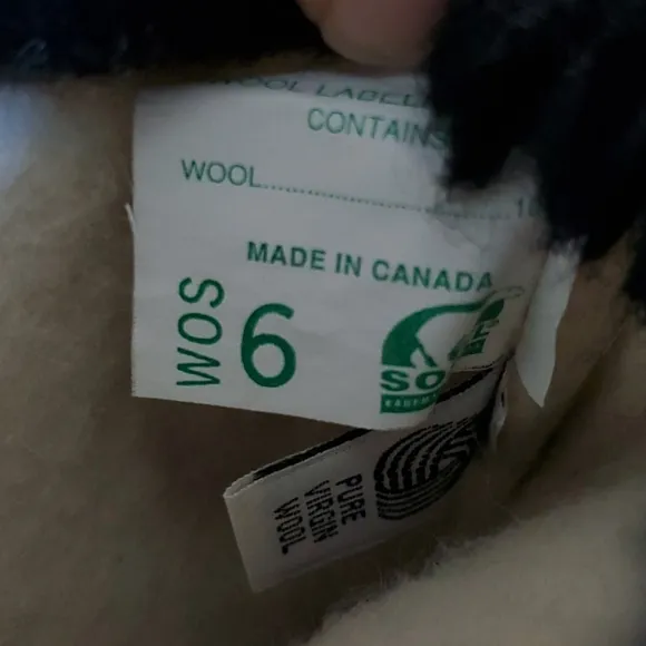 Sorel Caribou Boots Gray Size 6