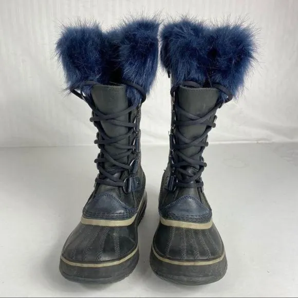 Sorel Joan Of Arctic Boots Obsidian Waterproof Winter Shoe Women's Size 6