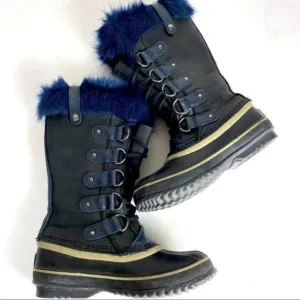 Sorel Joan Of Arctic Boots Obsidian Waterproof Winter Shoe Women's Size 6