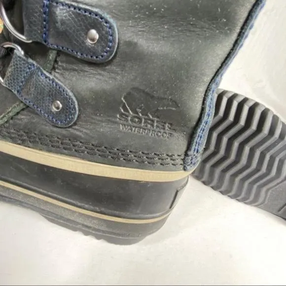 Sorel Joan Of Arctic Boots Obsidian Waterproof Winter Shoe Women's Size 6