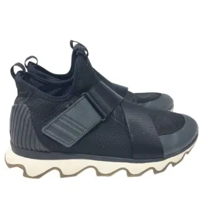Sorel Kinetic Sneak Sneakers Hook and Loop Shoes Black White Women's Size 8.5