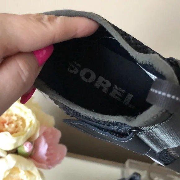 Sorel Kinetic Sneak Sneakers Slip On High‎ Top Shoes Black