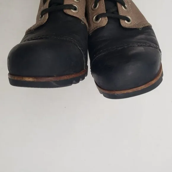 Sorel PDX Lexie Leather Wedge Boots Womens Size 10