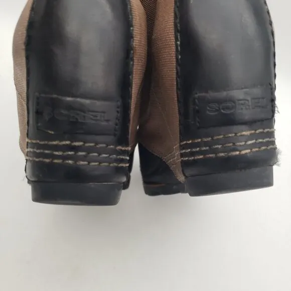Sorel PDX Lexie Leather Wedge Boots Womens Size 10