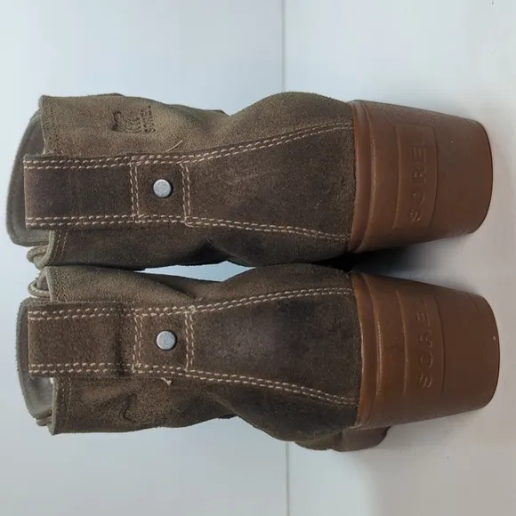 Sorel Toronto Lace Up Boots oiled suede ankle boots womans size 9   EU 40