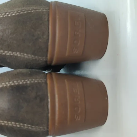 Sorel Toronto Lace Up Boots oiled suede ankle boots womans size 9   EU 40
