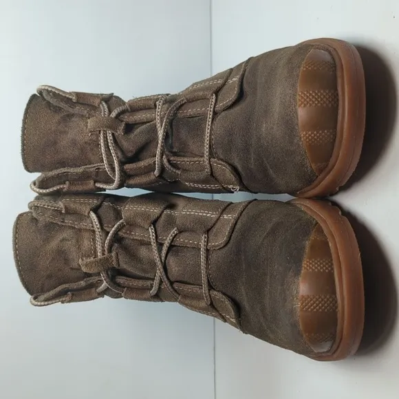 Sorel Toronto Lace Up Boots oiled suede ankle boots womans size 9   EU 40