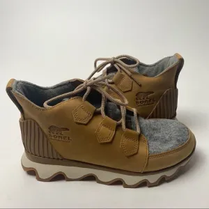 Sorel Kinetic Caribou Boots Sneakers Camel Brown Quarry Grey