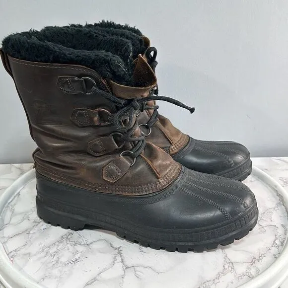Sorel Men’s Boots sz 10 Steel Shank Waterproof Lace Up Vintage