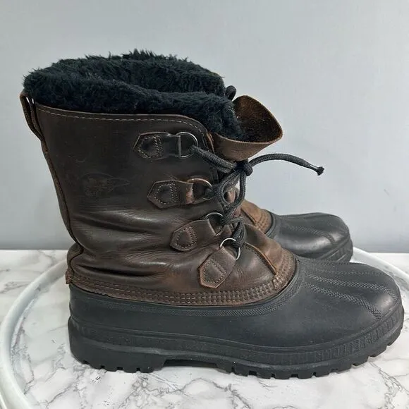 Sorel Men’s Boots sz 10 Steel Shank Waterproof Lace Up Vintage