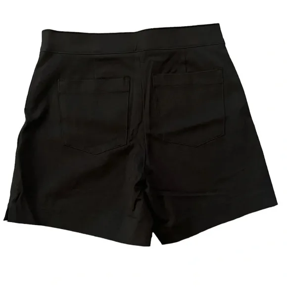 SPANX On The Go Polished 6” Classic Black High Rise Stretch Shorts Size X-Small
