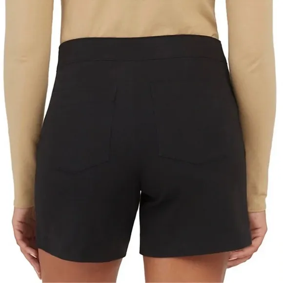 SPANX On The Go Polished 6” Classic Black High Rise Stretch Shorts Size X-Small