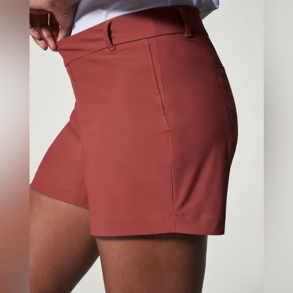 Spanx Sunshine Shorts 4&quot; • Washed Red