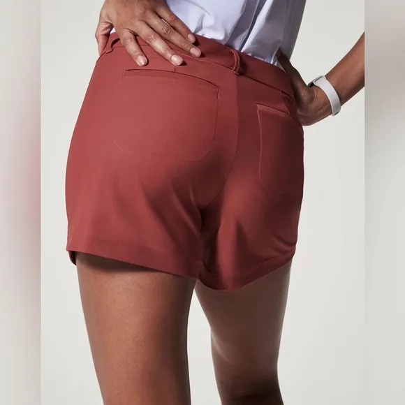 Spanx Sunshine Shorts 4&quot; • Washed Red