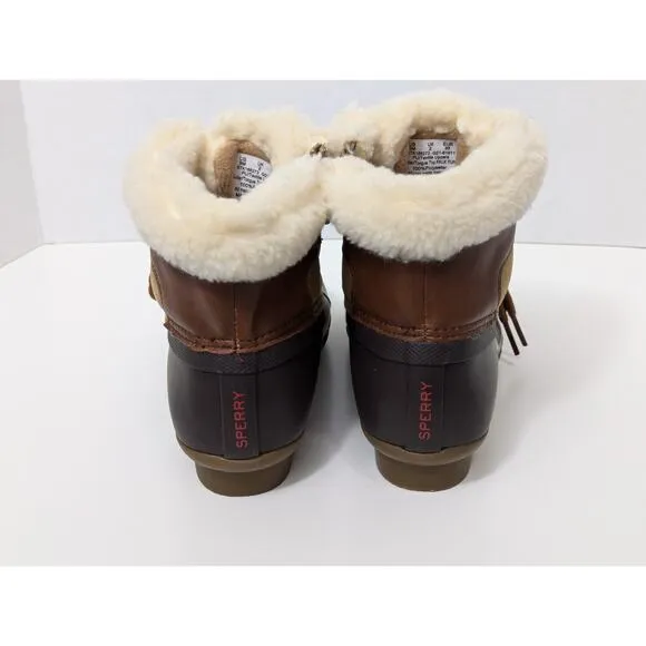 Sperry Alpine Saltwater Big Kid Size 5M Brown/Black NEW (no box)