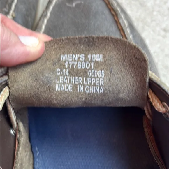 🍿Sperry Gray leather Boat Shoes with Moccasin Stitching