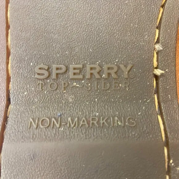 SPERRY light Brown Slip-On Deck Shoes size 10M