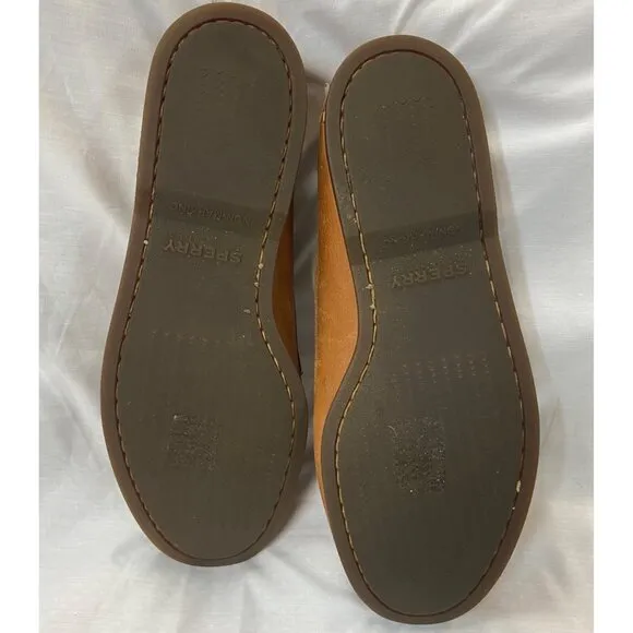 SPERRY light Brown Slip-On Deck Shoes size 10M