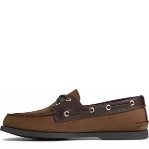 SPERRY MEN'S AUTHENTIC ORIGINAL 2-EYE BOAT SHOE, CLASSIC BROWN, 12 W US