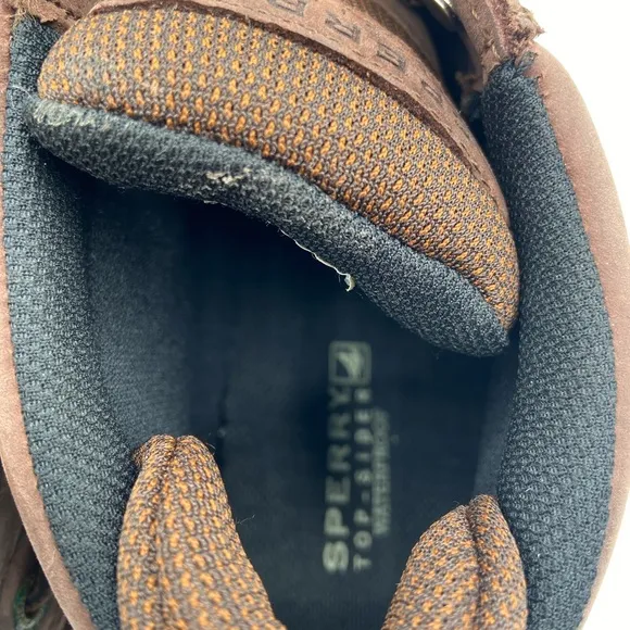 Sperry Men's Brown Leather Shoes waterproof edition