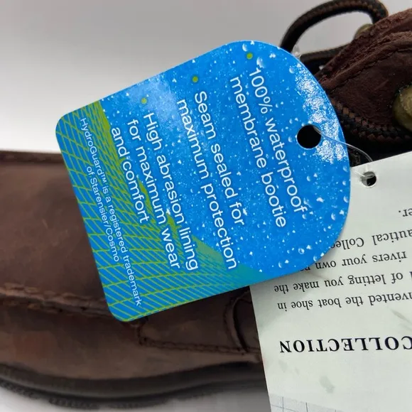 Sperry Men's Brown Leather Shoes waterproof edition