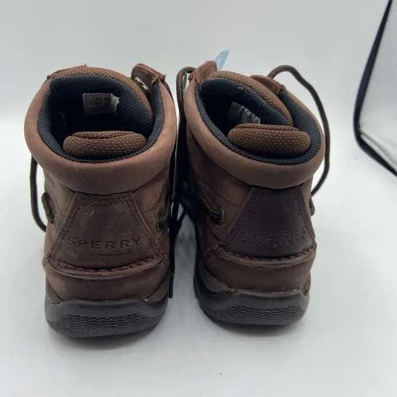 Sperry Men's Brown Leather Shoes waterproof edition