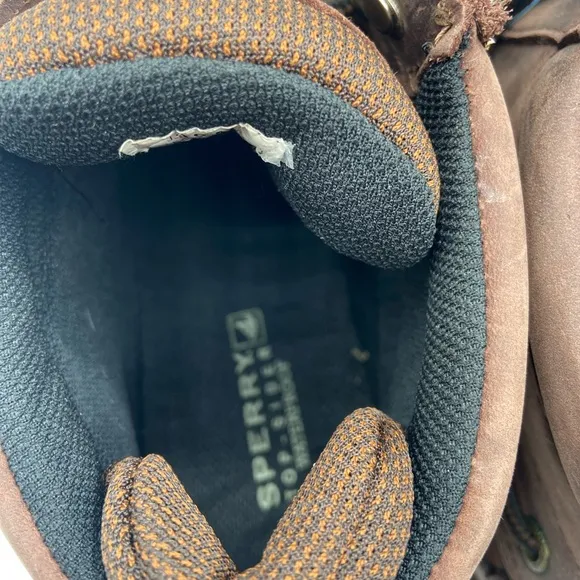Sperry Men's Brown Leather Shoes waterproof edition