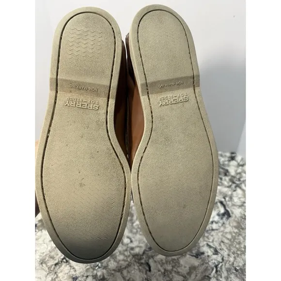 Sperry Mens Brown Top-Sider Authentic Original 2-Eye Boat Shoe Size 10M