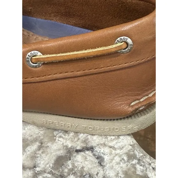 Sperry Mens Brown Top-Sider Authentic Original 2-Eye Boat Shoe Size 10M
