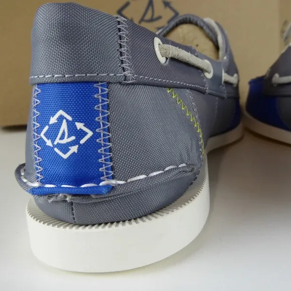 Sperry Patchwork Sailcloth 2 Eye Boat Shoes NIB