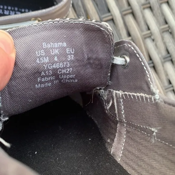 SPERRY TOP-SIDER Bahama Boat Shoe - Grey Multi Animal