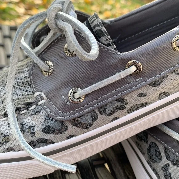 SPERRY TOP-SIDER Bahama Boat Shoe - Grey Multi Animal